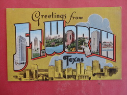 Fort Worth,TX--Greetings From Fort Worth--not Mailed--PJ 194 - Sonstige & Ohne Zuordnung