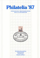 CANADA Sonderblatt Zur PHILATELIA ´87 Köln, Ausstellung: 750 Jahre Berlin, Umweltschutz, Philatelie Und Musik - Lettres & Documents