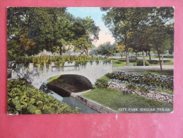 Dallas,TX--City Park--cancel 1913--PJ 195 - Andere & Zonder Classificatie