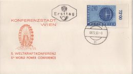 Fdc 1956 Wien Congrès Sur L´energie - Storia Postale