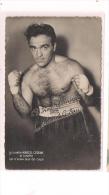 CPSM BOXE - Marcel CERDAN - PUBLICITE - La Lunette CERDAN , Lunette Qui N´a Pas Peur Des Coups - TB Portrait - Boxing