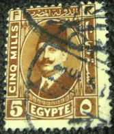 Egypt 1927 King Fuad I 5m - Used - Oblitérés