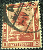 Egypt 1914 Sphinx 5m - Used - 1866-1914 Khedivato De Egipto