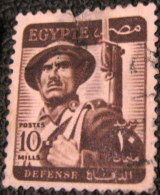 Egypt 1953 Defence Soldier 10m - Used - Usados