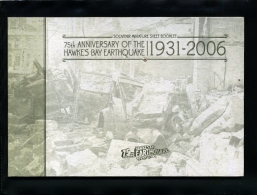 NEW ZEALAND - 2006  HAWKES  BAY  EARTHQUAKE  PRESTIGE  BOOKLET  MINT NH - Postzegelboekjes