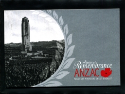 NEW ZEALAND - 2010  ANZAC  III  PRESTIGE  BOOKLET  MINT NH - Postzegelboekjes