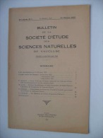 JONQUIèRES-SAINT-VINCENT (30)-Forêt VALBONNE-nelix Orgonensis:Bul Vaucluse 1935 - Languedoc-Roussillon