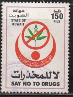 Kuwait Used 1998. 150f Anti Drug, Health, - Kuwait
