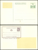 YUGOSLAVIA - JUGOSLAVIA  -  ERROR - POST CARD - MISSING + INVERT PRINT  -1973 - LUX UNC - RARE - Entiers Postaux