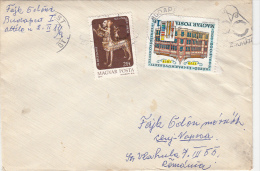 CENTAURUS STATUE, ART SCHOOL, STAMPS ON COVER, 1978, HUNGARY - Briefe U. Dokumente