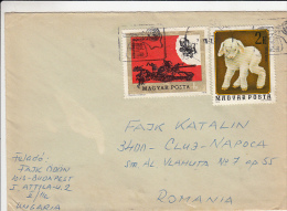 WAR SCENE, LAMB, BALATON LAKE TOURS, STAMPS ON COVER, 1975, HUNGARY - Lettres & Documents