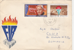 INTERNATIONAL ASSOCIATION OF RESISTANT, COMPOSER, COVER FDC, 1977, HUNGARY - Brieven En Documenten