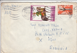 PLANE, SOLDIER ON HORSE, STAMPS ON COVER, 1978, HUNGARY - Briefe U. Dokumente