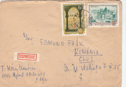 HUNGARIAN PARLIAMENT, HALL, STAMPS ON COVER, 1974, HUNGARY - Brieven En Documenten