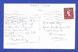CARTE POSTALE -EXETER, CATHEDRAL --  CACHET  DEVON - 26.AUG.54   -   2 SCANS - Covers & Documents