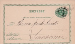 00712 Enteropostal De Malmo A Landskrona 1888 - Brieven En Documenten