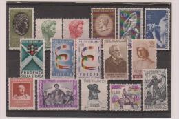 Anno 1957 - Annata Completa Dei Commemorativi MNH** - Full Years