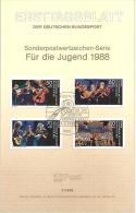 BERLIN - MI.NR. 807 - 10 - ETB 7/1988 - 1e Dag FDC (vellen)