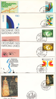 UN Vienna 12 Different FDCs Scott #1-#11, #20 - FDC