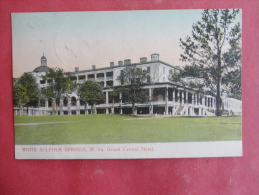 White Sulphur Springs,WV--Grand Central Hotel--cancel 1908--PJ 198 - Autres & Non Classés