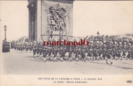 LES FETES DE LA VICTOIRE A PARIS 14 JUILLET 1919 LE DEFILE MARINS AMERICAINS Editeur ELD E L Deley - Enseignement, Ecoles Et Universités