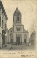 Uccle - Ukkel :  L'église       ( Ecrit 1904  Avec Timbre   ) - Uccle - Ukkel