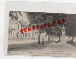 87 - LAURIERE -  LA MAIRIE ET LE MONUMENT DU GENERAL THOUMAS - Lauriere