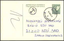 YUGOSLAVIA - JUGOSLAVIA - PS Mi. 186 A + T (tarif 15 D) - 1986 - Entiers Postaux