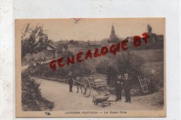 87 - LAURIERE -  LES BASSES RUES   ATTELAGE - BROUETTE DE POMMES DE TERRE - Lauriere