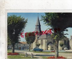 87 - LAURIERE -  L' EGLISE - CAISSE D' EPARGN   DAUPHINE   ARONDE - Lauriere