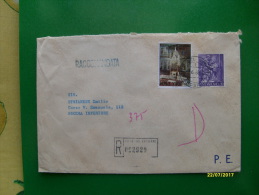 1968 Lettera RACCOMANDATA Timbro Arrivo L.230 Definitiva + Commemorativo - Brieven En Documenten