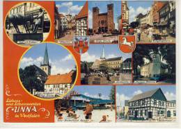 UNNA - Mehrbildkarte  Fußgängerzone, Marktplatz, Meisterhaus ...... - Unna