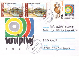 UNIPLUS RADIO,COVER STATIONERY,1998,ROMANIA - Brieven En Documenten