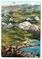 CP, MONTREUX Et Les Alpes, Voyagé - Carte Geografiche