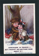 ENFANTS - Jolie Carte Fantaisie Enfants "Somewhere In France, But I Mustn't Say Anything More..  " - Signée FRED SPURGIN - Spurgin, Fred