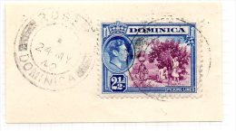 Dominica GVI 1938 2½d Picking Limes, Fine Used Roseau On Piece (A) - Dominique (...-1978)