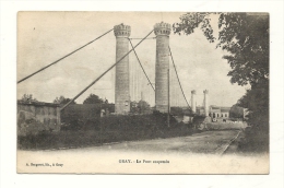 Cp, 70, Gray, Le Pont Suspendu, écrite - Gray