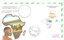 82272 )  Viaggio In Africa Di S.S  Giovanni Paolo 2 - Volo Kinshasa- Nairobi Via Kisangani - Autres & Non Classés