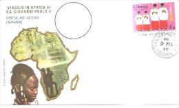 82275 )  Viaggio In Africa Di S.S  Giovanni Paolo 2 - Visita Ad Accra ( Ghana) - Autres & Non Classés