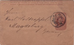 00753 Carta A Magdeburg 1886 - Stamped Stationery, Airletters & Aerogrammes