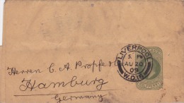 00754 Carta De Liverpool A Hamburg 1909 - Stamped Stationery, Airletters & Aerogrammes