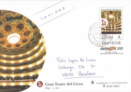 4082. Entero Postal Teatro Del Liceo (barcelona)  RIELLS (Gerona) 2011, Num 68 º - 1931-....