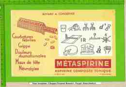 BUVARD / Pharmacie     Aspirine Composée Tonique METASPIRINE  Rebus - Produits Pharmaceutiques