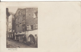 Carte Postale Photo De CAYLUS (Tarn Et Garonne) - Epicerie - Tailleur B. LINON -Maison Ancienne Avec Gargouille- - Caylus