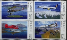 2009 - ISLANDA / ICELAND - AEREI - 4 VALORI DA LIBRETTO. MNH - Nuevos