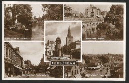 CHIPPENHAM Wiltshire Bath War Memorial River Avon High Street From Bridge Ca. 1940 - Andere & Zonder Classificatie