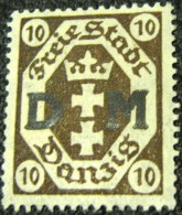 Danzig 1921 Service 10pf - Mint - Dienstzegels