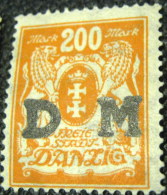 Danzig 1923 Arms 200m - Mint - Dienstzegels