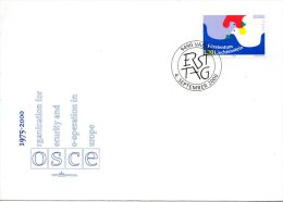 LIECHTENSTEIN. N°1189 Sur Enveloppe 1er Jour (FDC) De 2000. OSCE. - European Community