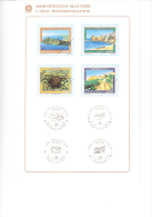 ITALIA 1990 - Bollettino Con Annullo Speciale Illustrato - Sassone  1926/9 Turistica - Presentation Packs